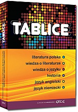 Tablice: literatura polska, wiedza o literaturze, wiedza o j�zyku, historia, j�zyk angielski, j�zyk niemiecki