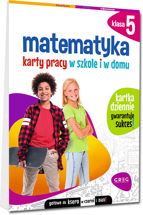 Matematyka. Karty pracy w szkole i w domu - klasa 5